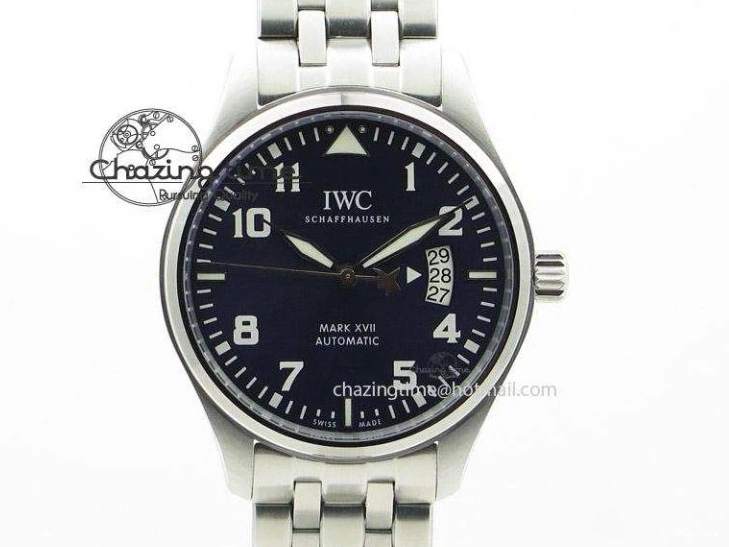 MIROTIME 0304 Reliable Pilot Chrono Blue Angels Black Ceramic ZF Best Edition on Blue Leather Strap A 7088